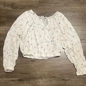 Floral White Women's Top